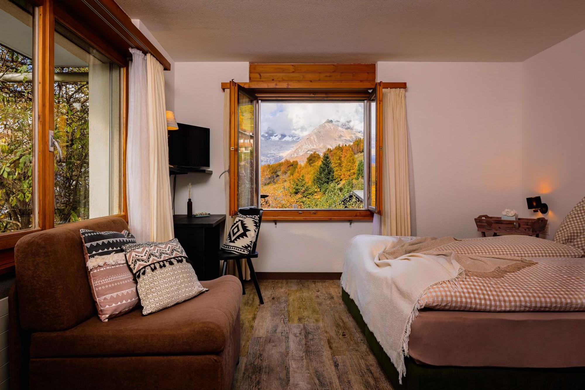Hotel Restaurant Buerchnerhof Bürchen Exteriör bild